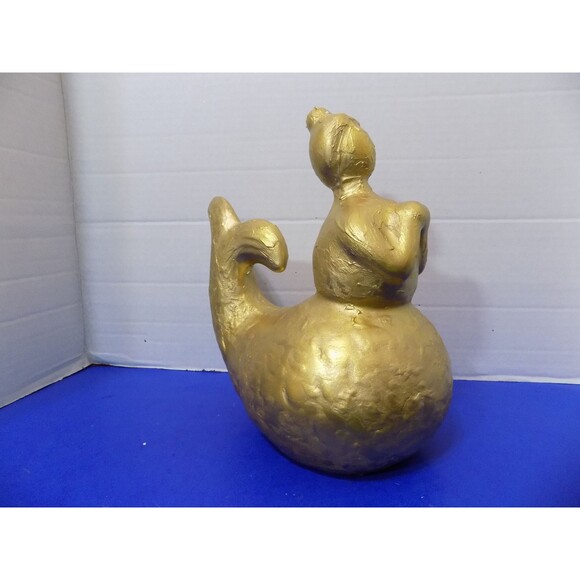 NEW Curvy Big Fat Beautiful Mermaid Figurine Coastal Nautical Decor - Picture 3 of 6